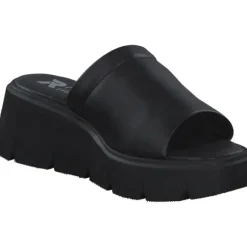 Rieker Evolution W1551, Plateau-Pantoletten, Damen, Schwarz