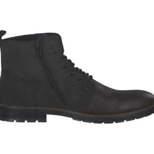 Rieker F4521, Stiefel, Herren, blei/anthrazit/mogano