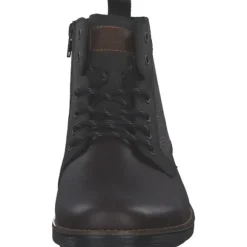 Rieker F4521, Stiefel, Herren, blei/anthrazit/mogano