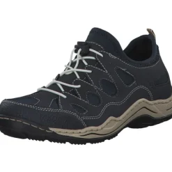Rieker L0551, Schnürschuhe, Damen, Blau