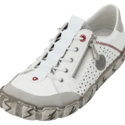 Rieker L0355, Schnürschuhe, Damen, Weiß
