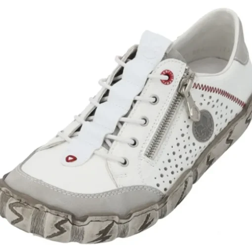 Rieker L0355, Schnürschuhe, Damen, Weiß