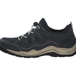 Rieker L0551, Schnürschuhe, Damen, Blau