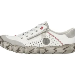 Rieker L0355, Schnürschuhe, Damen, Weiß