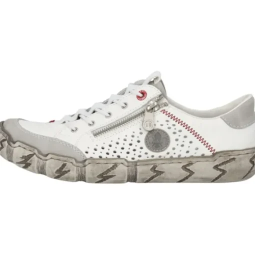Rieker L0355, Schnürschuhe, Damen, Weiß