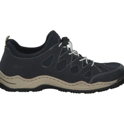 Rieker L0551, Schnürschuhe, Damen, Blau