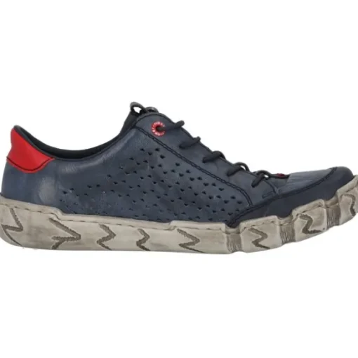 Rieker L0357, Schnürschuhe, Damen, pazifik/whitelake/rosso