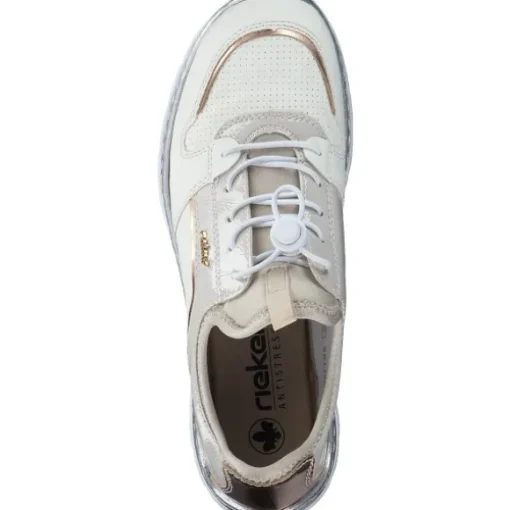 Rieker L3294, Schnürschuhe, Damen, Weiß
