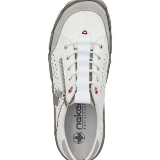 Rieker L0355, Schnürschuhe, Damen, Weiß