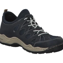 Rieker L0551, Schnürschuhe, Damen, Blau