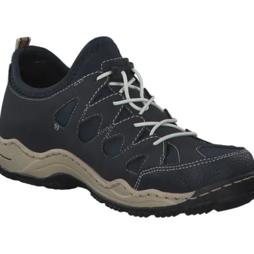 Rieker L0551, Schnürschuhe, Damen, Blau
