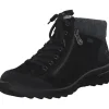 Rieker L7132, Schnürstiefel, Damen, schwarz/schwarz/anthrazit