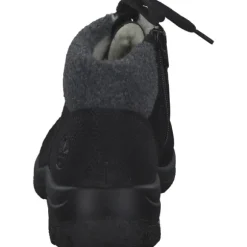 Rieker L7132, Schnürstiefel, Damen, schwarz/schwarz/anthrazit