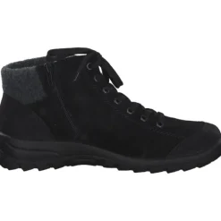 Rieker L7132, Schnürstiefel, Damen, schwarz/schwarz/anthrazit
