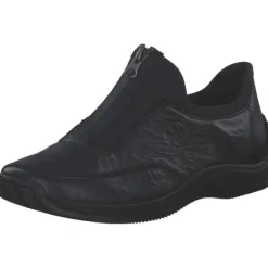 Rieker L1753, Slip-On-Sneaker, Damen, schwarz/schwarz/schwarz