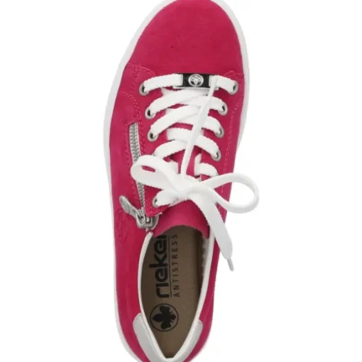 Rieker L59L1, Schnürschuhe, Damen, Pink
