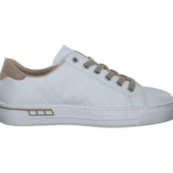 Rieker L88W2, Schnürschuhe, Damen, weiss/Rosa/Beige
