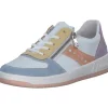 Rieker M5520, Schnürschuhe, Damen, aqua/weiss/sun/aprikot/blassli