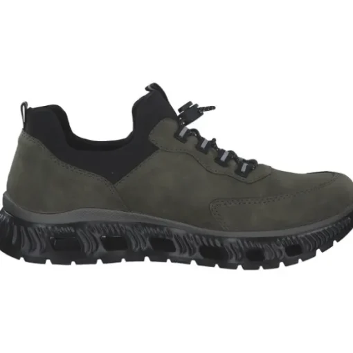 Rieker M6058, Schnürschuhe, Damen, liane/schwarz/schwarz
