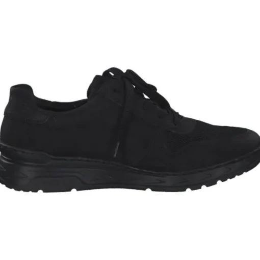 Rieker M0031, Schnürschuhe, Damen, schwarz/schwarz/schwarz