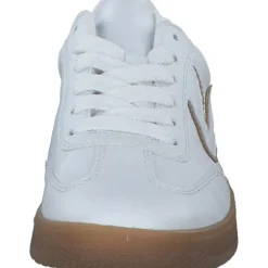 Rieker M5512, Schnürschuhe, Damen, weiss/camel