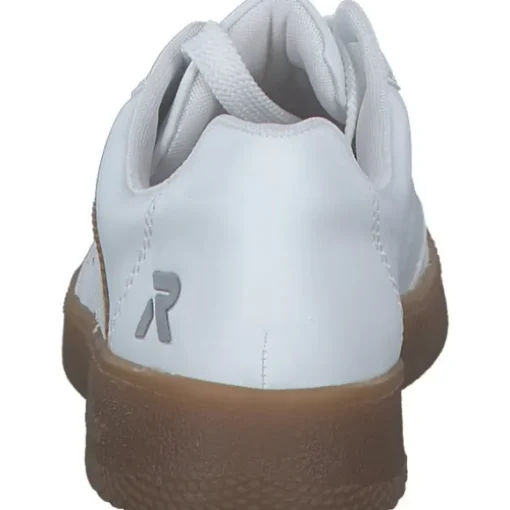 Rieker M5512, Schnürschuhe, Damen, weiss/camel
