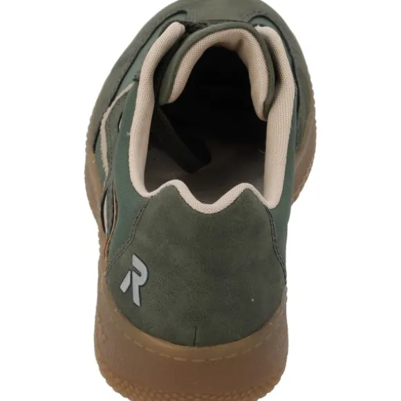 Rieker M5512, Schnürschuhe, Damen, liane/olive/beige
