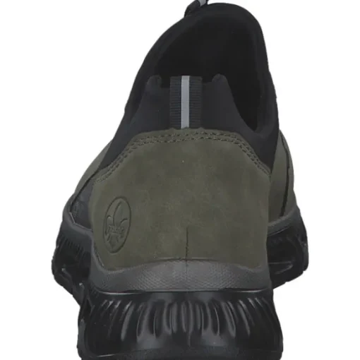 Rieker M6058, Schnürschuhe, Damen, liane/schwarz/schwarz