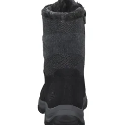 Rieker M9643, Schnürstiefel, Damen, schwarz/schwarz/grau/anthrazit