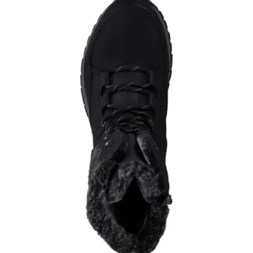 Rieker M9643, Schnürstiefel, Damen, schwarz/schwarz/grau/anthrazit