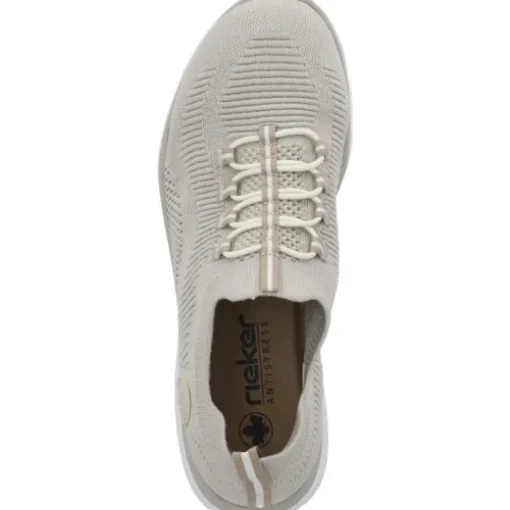 Rieker M5074, Slip-On-Sneaker, Damen, Beige
