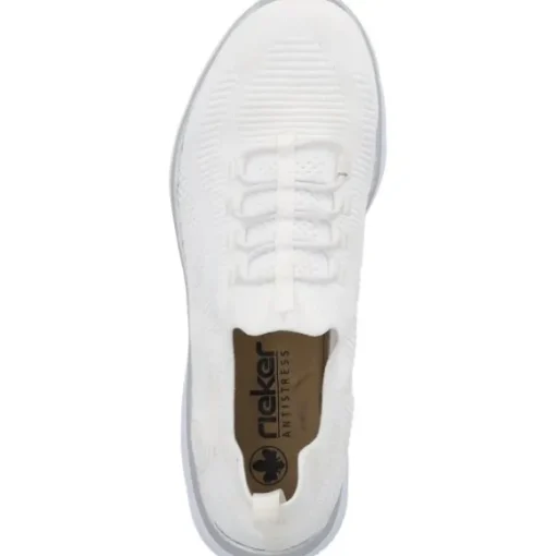 Rieker M5074, Slip-On-Sneaker, Damen, Weiß
