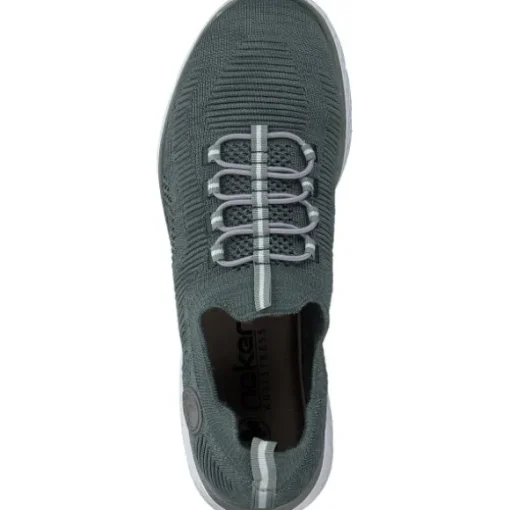 Rieker M5074, Slip-On-Sneaker, Damen, Grün