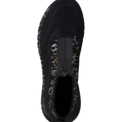 Rieker M4953, Stiefeletten, Damen, schwarz/schwarz-metallic