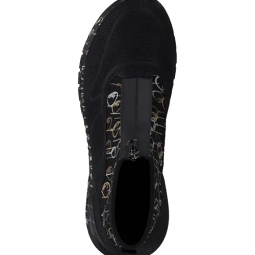 Rieker M4953, Stiefeletten, Damen, schwarz/schwarz-metallic