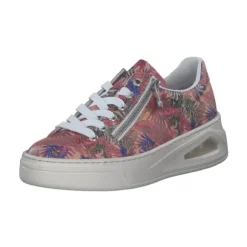 Rieker N6401, Schnürschuhe, Damen, rosa-jungle