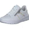 Rieker N1313, Schnürschuhe, Damen, weiss/silber/weiss
