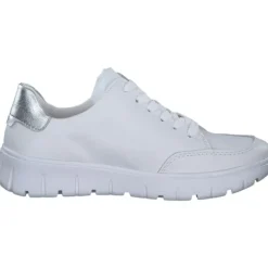 Rieker N1313, Schnürschuhe, Damen, weiss/silber/weiss