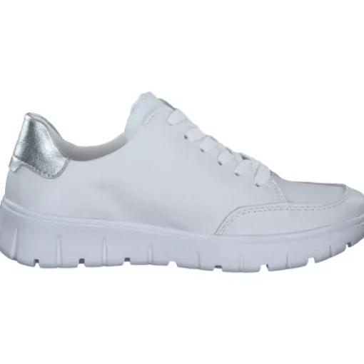 Rieker N1313, Schnürschuhe, Damen, weiss/silber/weiss