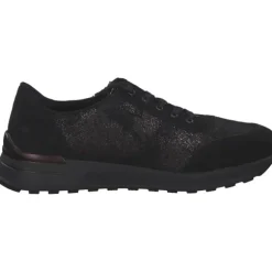 Rieker N1411, Schnürschuhe, Damen, schwarz/schwarz-metallic/black