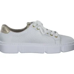 Rieker N5932, Schnürschuhe, Damen, hartweiss/muschel
