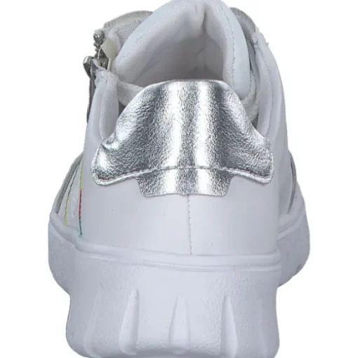 Rieker N1313, Schnürschuhe, Damen, weiss/silber/weiss