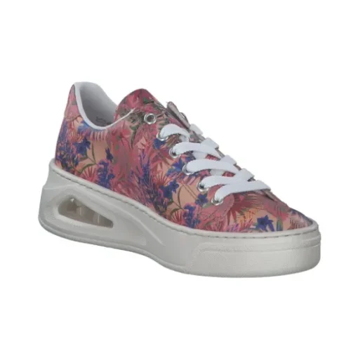 Rieker N6401, Schnürschuhe, Damen, rosa-jungle