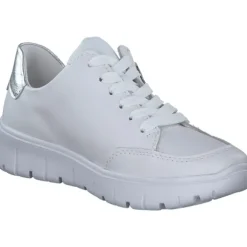 Rieker N1313, Schnürschuhe, Damen, weiss/silber/weiss
