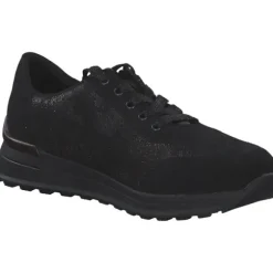 Rieker N1411, Schnürschuhe, Damen, schwarz/schwarz-metallic/black