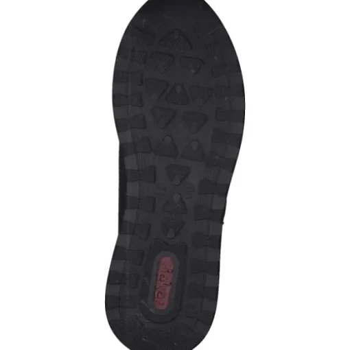 Rieker N1411, Schnürschuhe, Damen, schwarz/schwarz-metallic/black