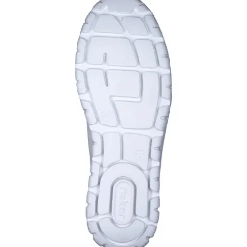 Rieker N1313, Schnürschuhe, Damen, weiss/silber/weiss
