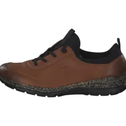 Rieker N4281, Schnürschuhe, Herren, cayenne/schwarz