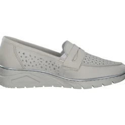 Rieker N3356, Slipper, Damen, offwhite/porzellan