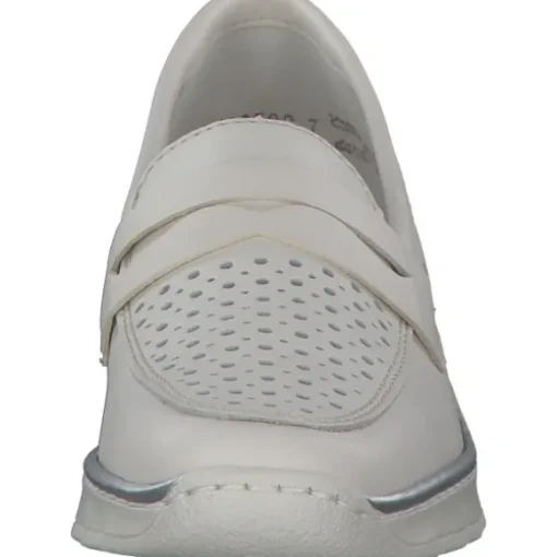 Rieker N3356, Slipper, Damen, offwhite/porzellan